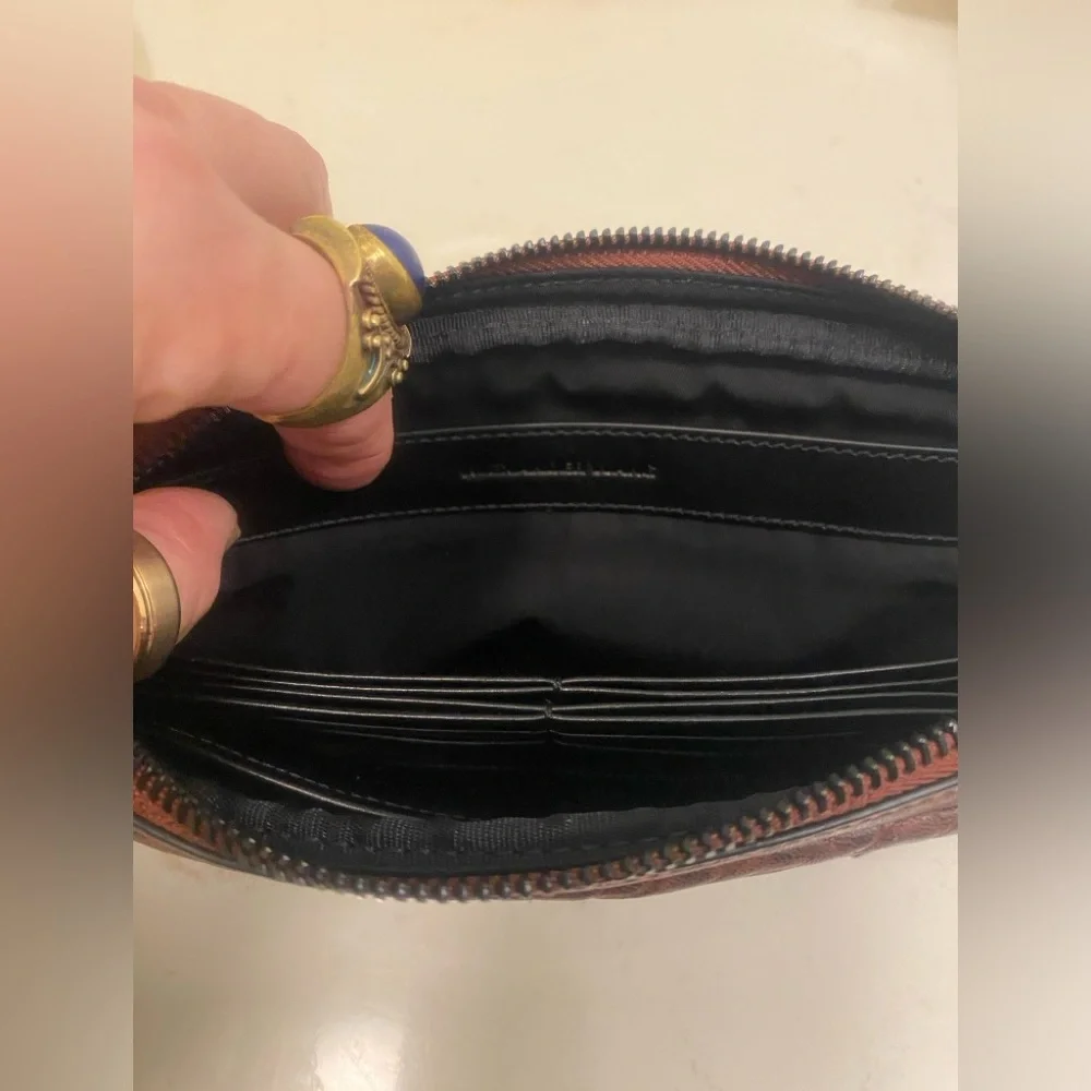 Alexander Wang Fumo continental wallet raisin  color great! black hardware
